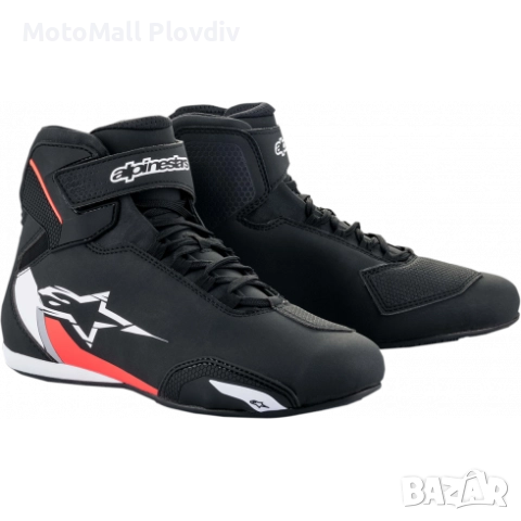 Мото боти ALPINESTARS Sektor BLACK/WHITE/RED, снимка 2 - Аксесоари и консумативи - 51717431
