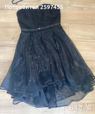 Черна рокля Caramella Fashion, снимка 3 - Рокли - 41816243