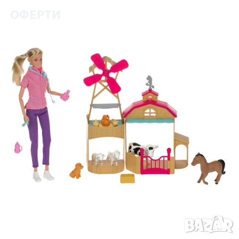 Детска играчка Кукла ветеринар с селскостопански животни