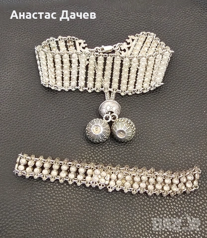 Стари Сребърни гривни, снимка 6 - Гривни - 53795251