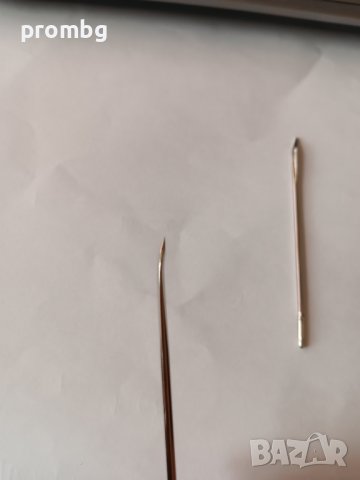 кожарска, сарашка игла за ръчен шев, триъгълен връх, завит връх, снимка 5 - Други инструменти - 44195935