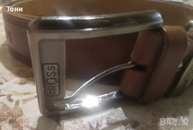 CROSS Оригинал Нов Мъжки Колан Изцяло от Естествена Кожа 130см., снимка 16 - Колани - 52567043