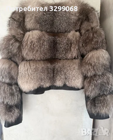 Зимно яке от естествен косъм, снимка 2 - Якета - 55939625