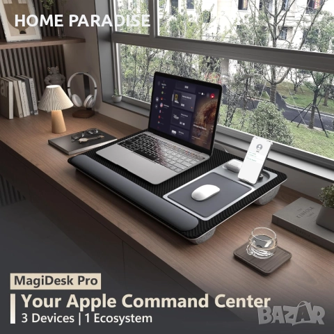 Поставка за лаптоп с държач за телефон за Mag-Safe и Air-Pods, снимка 5 - Други - 52477811