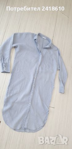 Replay Essentials Лен / Womens Shirtdress Oversize Size S /XS  ОРИГИНАЛ! Дамска Ленена Рокля!, снимка 2 - Рокли - 50697437