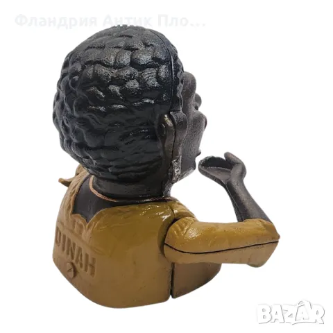 Чугунена касичка с механизъм- жена, снимка 5 - Декорация за дома - 46363425