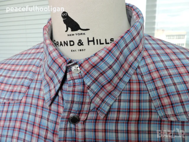 Peak Performance Outdoor short sleeve shirt - мъжка карирана риза размер XL, снимка 6 - Ризи - 48926367