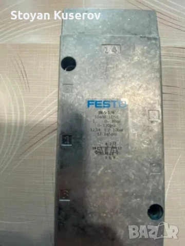 Пневматичен разпределител Festo JN-5-1/4 Serie: LD58, снимка 2 - Други машини и части - 51202802