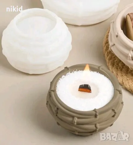 3D кош панер гнездо силиконов молд форма смола шоколад гипс кашпа саския купа купичка