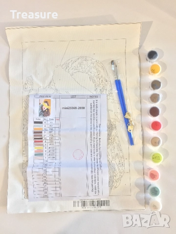 Комплект за рисуване по номера 20x30cm, снимка 2 - Картини - 39080995