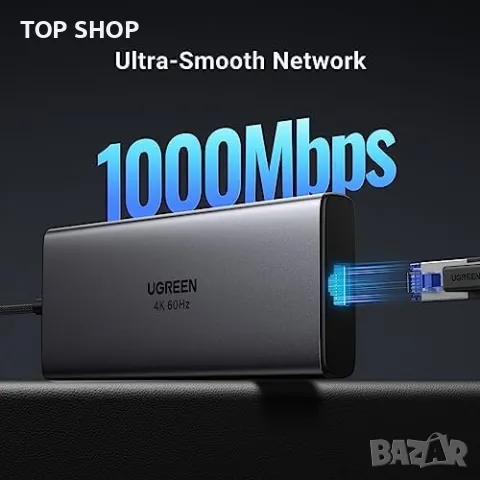 Нова USB C докинг станция с 4K60Hz HDMI USB-C и USB-A портове, снимка 8 - Друга електроника - 49498023