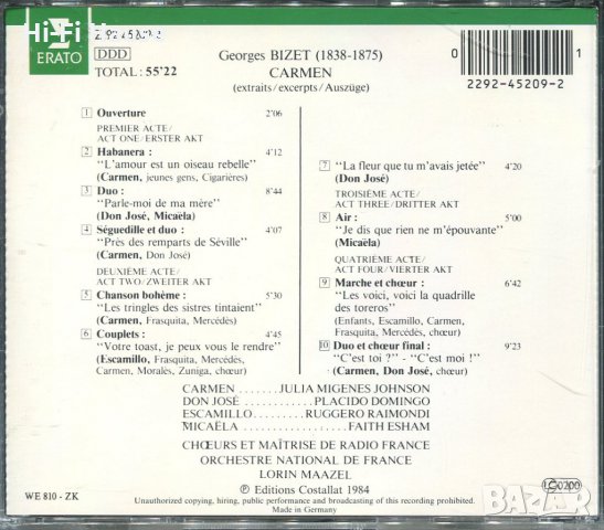 George Bizet-Carmen, снимка 2 - CD дискове - 34603149