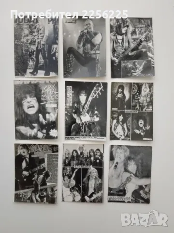 ЛОТ стари картички на метъл групи (лот18)