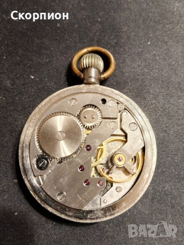 Швейцарски джобен часовник - ELVES ANTICHOC ANCRE 16 RUBIS, снимка 15 - Джобни - 48835833