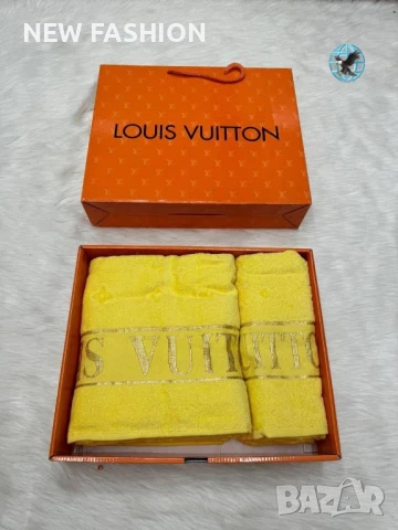 Памучни Хавлии -2бр с Кутия ✨ Louis Vuitton , снимка 5 - Хавлиени кърпи - 51169051