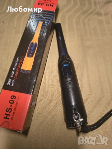 Металотърсач, HS‑09 Черен металотърсач Преносим ръчен скенер за сигурност Инструмент за откриване 

, снимка 6 - Друга електроника - 51409053