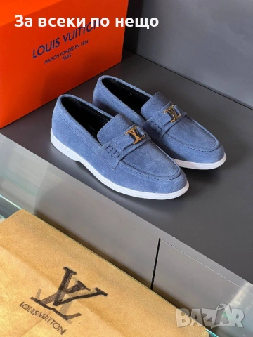 Louis Vuitton Мъжки Ежедневни Обувки Естествена кожа Луис Витон - Налични Различни Цветове Код E1278, снимка 8 - Ежедневни обувки - 53756265