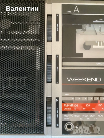 Радио касетофон ITT Weekend 320 винтидж като нов, снимка 5 - Радиокасетофони, транзистори - 51342973