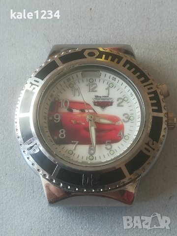 Детски часовник Disney - PIXAR - Cars. Vintage watch. Ретро модел. Просветка. Японски механизъм , снимка 1 - Детски - 42269708