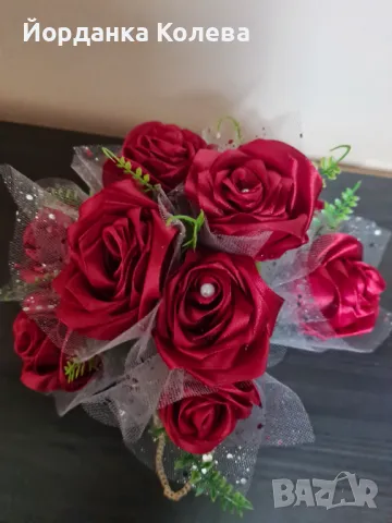 Букет в чанта., снимка 3 - Изкуствени цветя - 48490926