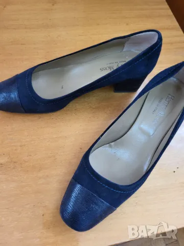 Елегантни обувки естествен велур, снимка 2 - Дамски обувки на ток - 47279518