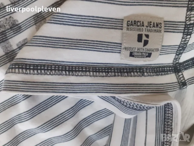 👉Garcia Jeans Original L ефектна, снимка 5 - Тениски - 55872618