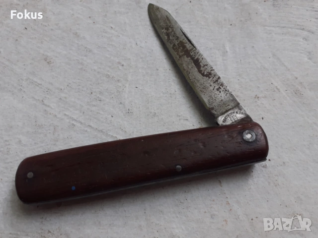 Стар немски джобен нож ВСВ - Hartkopf & Co - Дяволски глави, снимка 2 - Антикварни и старинни предмети - 53306776