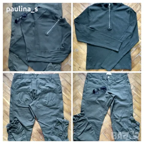 Лот / комплект в зелен цвят / зелени дънки, снимка 2 - Комплекти - 36575995