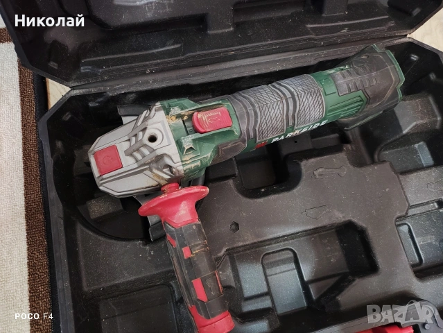 За части/ремонт!2бр Aкумулаторен ъглошлайф Parkside PWSA 20-Li D4, снимка 2 - Други инструменти - 53357099