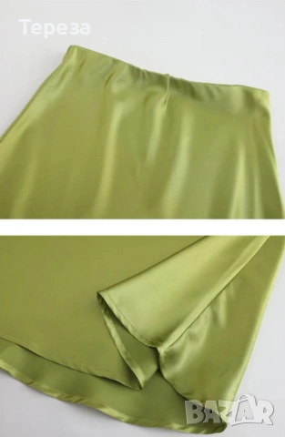 🆕️ Дамски сатенени поли /L, снимка 15 - Поли - 53755851