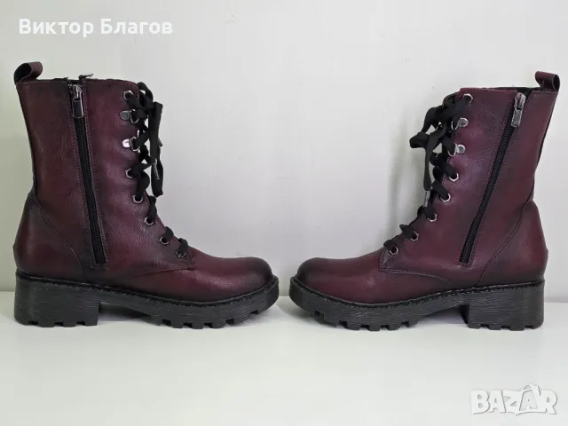 Нови Дамски Боти - Еко кожа, снимка 4 - Дамски боти - 49879956