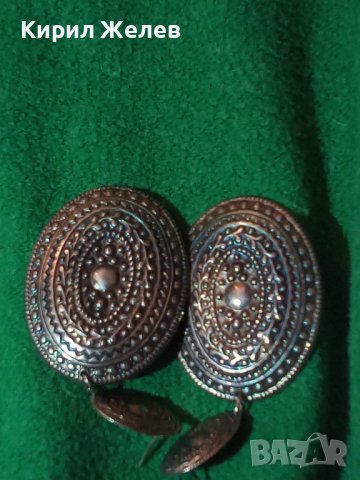 ПОСРЕБРЕНИ ЕТНО - СТИЛ СТАРИ ОРНАМЕНТИРАНИ ОБЕЦИ за НОСИЯ УКРАСА 7071, снимка 3 - Обеци - 36631787