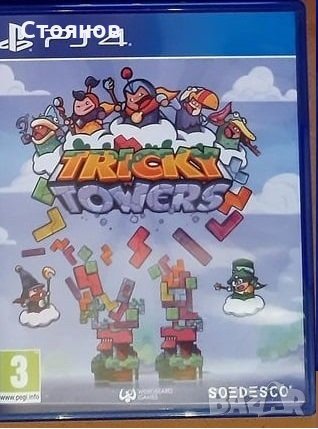  Tricky towers /Тетрис/ - двойна игра, отлично състояние, снимка 1 - Игри за PlayStation - 33767287