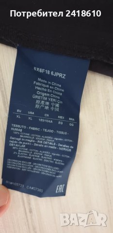 Armani Jeans AJ Badge Logo 3/4 Zip Stretch Cotton Mens Size M  ОРИГИНАЛ! Мъжка Тениска!, снимка 17 - Тениски - 51271734