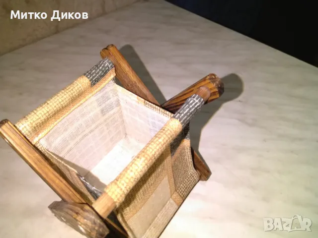 Декоративно столче сгъваемо моливник Н-126мм и 18х13см, снимка 6 - Други - 50024475