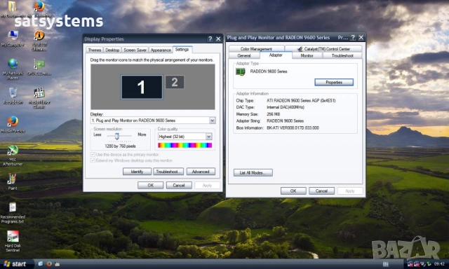 Видео карта ATi Radeon Sapphire 9600 Atlantis 256MB DDR 128bit AGP, снимка 10 - Видеокарти - 52029380