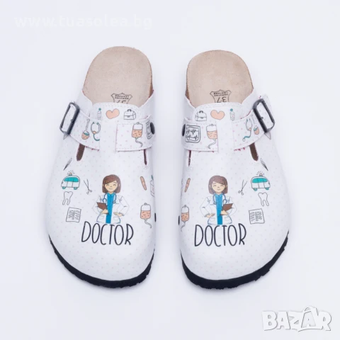 🥁 Намаление - Ортопедични чехли със стелка от естествен велур | Марка Tuasolea, снимка 1