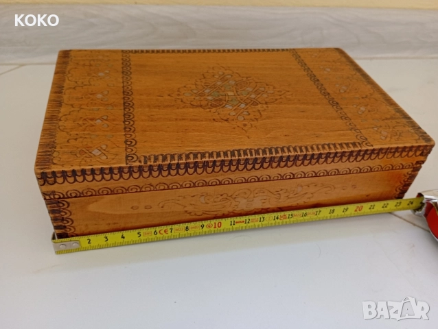 Стара Дървена Кутия за Бижута , снимка 2 - Колекции - 51824236