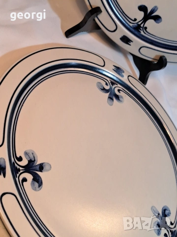немско керамично плато Rosenthal Siena blue 33/4, снимка 3 - Сервизи - 53409692