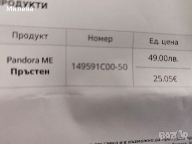 Пръстен Пандора , снимка 4 - Пръстени - 52430787