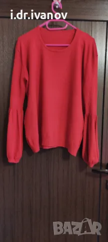 блуза плетиво с ефектни ръкави