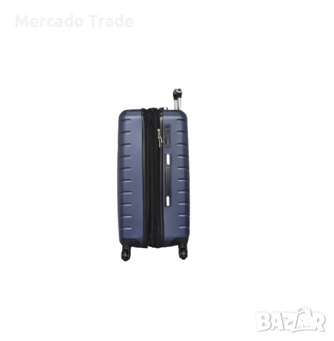 Комплект Mercado Trade, 4бр. луксозни куфари, 2052-4, ABS, Син, снимка 3 - Куфари - 40423187