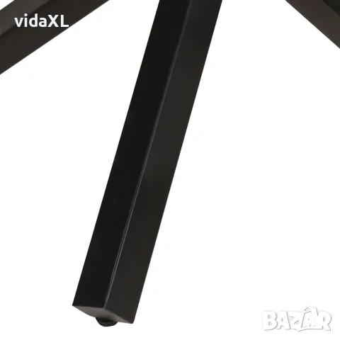 vidaXL Трапезна маса, кръгла, 100x100x75 cм, регенерирано дърво масив, снимка 8 - Маси - 56146686