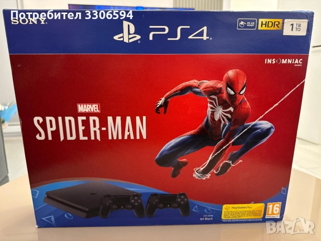 Playstation 4 Slim 1TB + Игра SPIDER-MAN