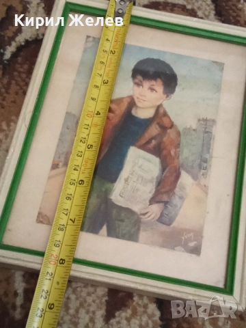 Стара картина в рамка 46883, снимка 5 - Картини - 52506797