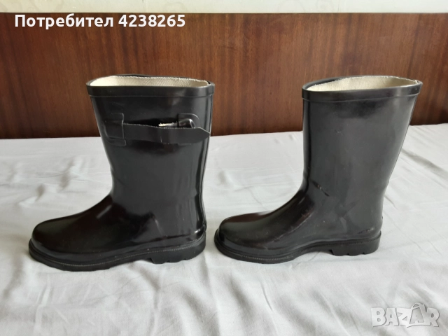 гумени ботуши черни, стелка 21см, снимка 2 - Детски боти и ботуши - 52220088