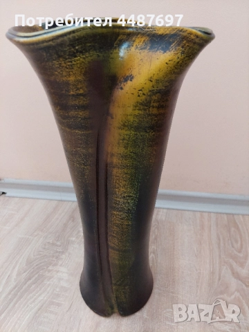 Декоративна керамична ваза - висока 42 см, снимка 3 - Декорация за дома - 52117381