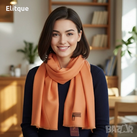 Луксозен кашмирен шал за зимата – Стил и комфорт всеки ден, снимка 5 - Шалове - 52749697