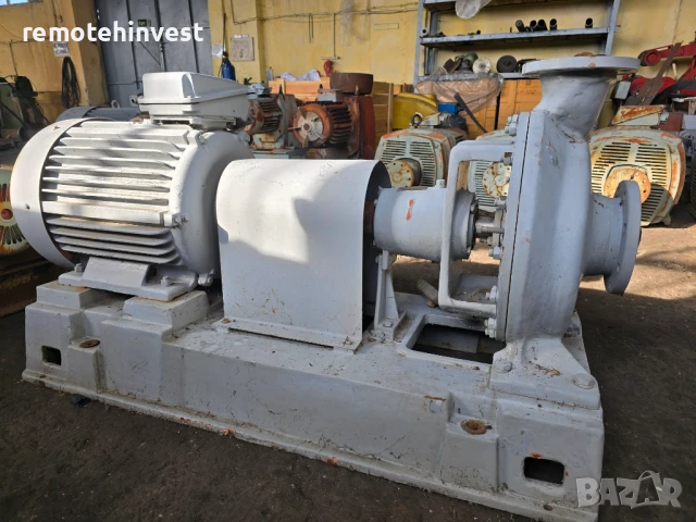 Неръждаема Центробежна помпа тип АХ125 -100 - 400К-СД-У2 / 55 квт., снимка 2 - Водни помпи - 51272945
