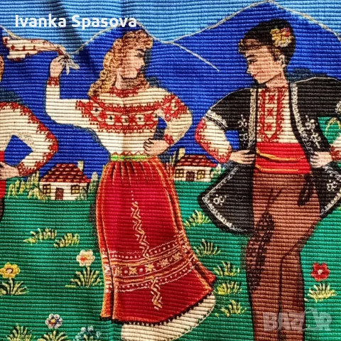 Ръчно тъкан килим, дължина 1 м, ширина 55 см, снимка 4 - Килими - 55740879